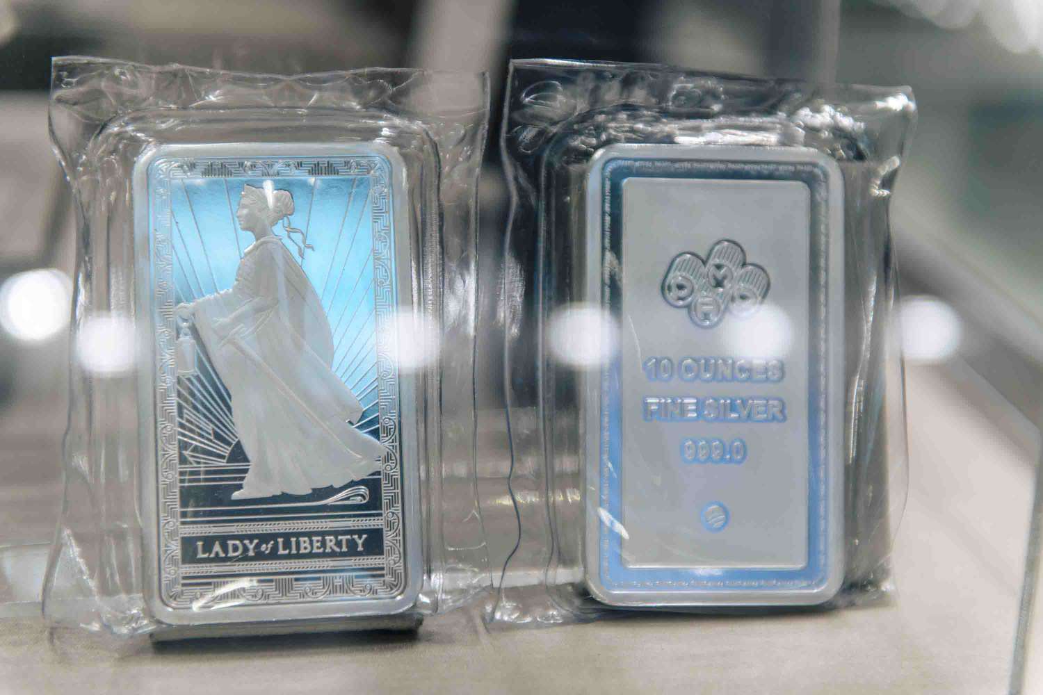 Assorted bullion bars and coins